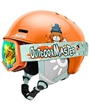 OutdoorMaster Kinder Skihelm & Skibrillenset, Snowboardhelm, Robuste PC-Schale & EPS-Schaum, Skihelm mit 12 Belüftungsöffnungen, Verstellbarer Helm, Sicherheitszertifizierte Helme für Jungen & Mädchen