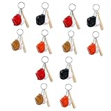 JOINPAYA 3 Sätze Baseball Schlüsselanhänger Schlüsselanhänger Schnalle Hängende Kreative 4 Stück * 3