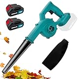 Akku-Laubbläser mit 2× 3.0Ah Akkus und Ladegerät, 200 km/h Elektrischer Laubbläser für Makita, Elektro Luftgebläse Akku Leaf Blower für Garten Rasenpfleg, Terrasse