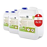 Höfer Chemie 4 x 5 L (20 Liter) FLAMBIOL® Premium Brenngel für Brenngel Dekofeuer Lampe & Kamine - Dickflüssiges Gel