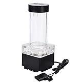 Lazmin 800L/H Computer CPU Wasserkühlung Wasserpumpe, 4 Meter Pumpenkopf Schnelle Wärmeableitung Computer Wasserpumpe Ultraleise Wasserpumpe Tank für PC