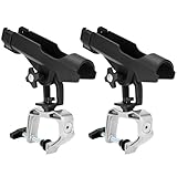 QWORK® 2 Stück Angelrutenhalter für Boote, Fischerboot, Kajak - 360 Grad Einstellbare Rutenhalter - Einfache Montage, Stabil und Vielseitig