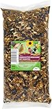 UGF Vogelfutter Wildvögel Ganzjährig 800g, Wildvögelfutter mit Sonnenblumenkerne, Soldatenfliegenlarven und Pellets mit Mehlwürmer, Zutaten für die Ganzjährige Fütterung