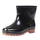 Kurze Gummistiefel für Herren, Gummistiefel für den Garten, Herren, Regenschuhe, Regenstiefel, braun, 38 2/3 EU