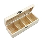 Karteikasten Holz mit Deckel, A8 Karten Aufbewahrungsbox, Lernkarteibox Holz, Vokabelbox für Büro, Schulen Und Heim