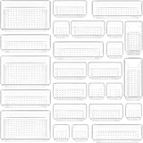 Vtopmart 25 Stücke Schubladen Organizer mit 4 Größen, Make up Ordnungssystem, Schminktisch Organizer Einsetzbar für Makeup, Küchen, Badezimmer, Büro, Schminktisch