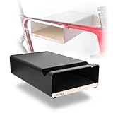 PARAX Fahrradhalter - Wandhalterung für Fahrrad - Indoor Fahrrad Aufbewahrung - Fahrrad Aufhängung aus Aluminium & Holz - Fahrradträger Schwarz - L