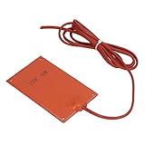 Elprico Silikongummi -Heizmatte Effizienter Elektrischer Wärmer für Elektrometerschrank - Schnell und Sogar Heizung für Schalterschrank, Kommunikationsschrank 90x150 Mm (50W)