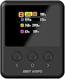 ISDT 608PD Lipo Akku Ladegerät DC 6S/240W/10A USB C 100W/5A für RC-Akkus Balance Ladegerät für Life/Lilon/LiPo/LiHV (1-6S),NiMH(1-16S),Pb (1-12S) Batterien