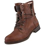 MUSTANG Damen Stiefelette gefüttert Braun EU 39