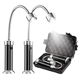 DailyAdorn Grill Licht, Magnetische Grilllampe Outdoor BBQ Licht Set Flexibel Grill Lampen Grill Lichter BBQ Zubehör - 360 Grad Drehwinkel 2 Pack, Schwarz