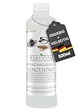PURIVITA® Ultraschallreiniger Konzentrat [500ML] - Reinigungsmittel für Ultraschallgeräte - Reinigungsflüssigkeit für Ultraschallreiniger - Ultraschall Reinigung für Brillen, Schmuck, Zahn & Münzen