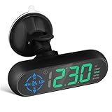 LABRIMP Car Display Digital Geschwindigkeitsmesser mit Alarmfunktion Multifunktionales Display für Fahrzeuggeschwindigkeit Richtung und Installieren und Ablesbar
