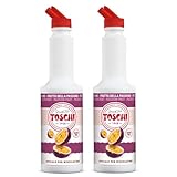 Toschi® | Passionsfrucht für Getränke Basis Pürea und Maracuja-Saft | alkoholfreier Sirup zum Mischen ideal Cocktails und Longdrinks - 2 x 1 Liter