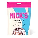 NICKS Chocolate drink Heiße Schokolade ohne Zuckerzusatz, Hochwertige Kakao Trinkschokolade Keto, Vegan, Glutenfrei (35 Portionen | 250g)