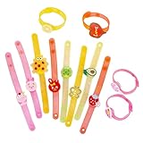 LED-Armband, leuchtende Armbänder für Kinder - 12X leuchtendes Armbänder LED-Armbändern, leuchtendess Spielzeuge | Leuchtendes Stabarmbänders, bunt blinkende Armbänders, Dunkeln leuchtende Partygesch