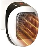 Power Heater – Elektrischer Wandheizlüfter 800W mit Thermo-Keramik-Technologie | Digitales Thermostat, 12h Timer, 270° Drehstecker, Geräuscharm & Sicher