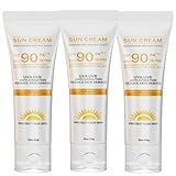 Schnell wirkende Sonnencreme mit LSF 90, für Körper und Gesicht, UVA-/UVB-Schutz, leichte Feuchtigkeitspflege, tiefenwirksam