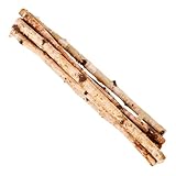 WESIEVYA 6 Stück Natürliche Holzstäbe Lang Stabile Bastelstäbe aus Holz für DIY Deko Robuste Äste für Kreative Handwerksprojekte und Natürliche Trockenast dekoration