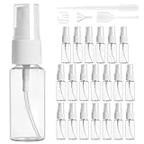 WINKIO Zerstäuber Sprühflasche 20 Stück, 30ml Sprayflasche Leer Transparente, Tragbares Kunststoff Spray Bottle, Kleine Sprühflaschen zum Befüllen für Parfüm, Körperpflege Flüssigkeit, Kosmetik