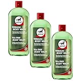 RL24 leovet - Teebaum Body Wash | Pferdeshampoo mit Teebaumöl | mindert Juckreiz & Scheuerneigung | Shampoo für Pferde | pflegt Haut & Haar | Pferdepflege | 3 x 500 ml Flasche (3er Set)