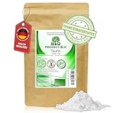 Taurin Pulver 1 Kg 100% vegan und rein ohne Zusatzstoffe! 1000g reines Taurin ohne Magnesiumstearat - Bio Protect BV Premium Nahrungsergänzungsmittel