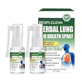 Katyjun 2 Stück 30ml Herbal Asthmaspray Rezeptfrei, Lungenreinigung Spray, Atementgiftendes Kräuterlungenreinigungsspray