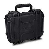 Navaris Wasserdichter Kamerakoffer mit Würfelschaum - 23,5 x 19 x 11,2cm - Universal Outdoor Kamera Case - Aufbewahrungsbox Schutzkoffer in Schwarz