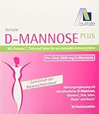 Avitale D-Mannose Plus 2000 mg Stick mit Niacin und Biotin zur Förderung der Blasenschleimhaut, 30 Stück