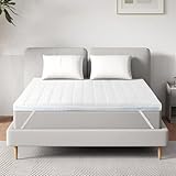 EGO HOME Matratzen Topper 160x200, 7 Zonen Matratzentopper mit Schaumstoff, Öko-TEX Zertifiziert, 160x200cm Matratzenauflage für Boxspringbett Matratze Schlafsofa