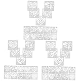 Lurrose 3 Sätze Liebe Herz Zeichnungsvorlage Sprühschablonen Schablonen Für Wandbemalung Wandfarbe Valentinstag-schablonen Zum Malen Tragbare Malschablonen Diy-versorgung 15 Blätter * 3