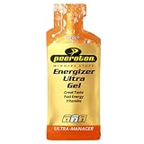 Peeroton Energizer Ultra Gel Peach - Isotonic Energy Gel für maximale Ausdauer mit 26.5 g Kohlenhydraten, wirkt nach 2-5 Minuten, Power Gel - leicht verdaulich und bekömmlich, 40ml (1er Pack)