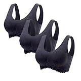 Ausschnitt Damen Full Coverage buttrig glatter Bustier mittlere unterstützung Yoga Bra high elastizität Push-up bequem mit bügel