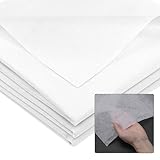 Bügelvlies Stoff 300 x 100 cm, 50g/m² Vlieseline zum Aufbügeln, Bügeleinlage Weiß, Vliesstoff Einlagestoff Leichtes Einlagestoff zum Aufbügeln für Nähhandwerk Basteln Heimwerken Stickereien (Weiß)