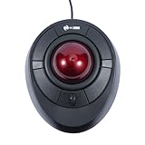 MCSaite Wired Trackball Maus mit Scroll Wheel - Roter Ball