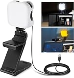 NEEWER PL81 PRO LED Streaming Licht mit APP Steuerung, Videokonferenz Licht mit 2 in 1 Monitorhalterung und Ständer, ultrahelle 2900K-7000K Töne, USB Computer Webcam Licht für Streaming, Zoom Meeting