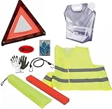 Kompatibel mit Land Rover Range Rover Sport 2.0 Si4 SE Kit SOS Fuel / Benzin / Kraftstoff Kanister + Triazol + Gilet + Schutzhülle für Motorhaube / Kofferraum zugelassen für Straßenfahrzeuge Auto