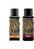 Diamine Füllfederhalter-Tinte, 2 x 30 ml, Ochsenblut & Antikes Kupfer, Wasserbasis, 2 Stück