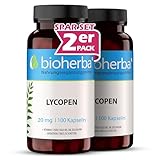 Lycopin Kapseln – 200 Stück mit 20 mg Lycopin und Vitamin E aus Tomatenextrakt von BIOHERBA PZN 19642793
