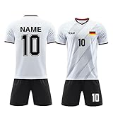 ORYG Erwachsene Personalisierte Fußballtrikots Mit Namen Nummer Team Fussballtrikot Jungs Fußball Trikot Kinder Set