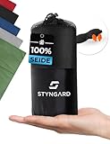 STYNGARD Hüttenschlafsack Seide 100% [200g] - Seidenschlafsack Ultraleicht kleines Packmaß - Dünner Schlafsack Inlett Seide leicht & weich - Modell Sydney