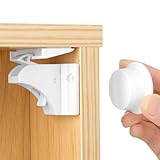 Babysicherheit Magnetisches Schrankschloss 20 Schlösser mit 4 Schlüssel, Magnetische Kindersicherung, Schubladensicherung unsichtbar für Schrank und Schubladen