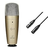 Behringer C-1 Studio Kondensator Mikrofon & Adam Hall Cables K3DMF0150 DMX Kabel XLR male auf XLR female 1,5m