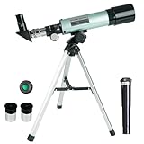 Misilmp Astronomical Telescope, Teleskop für Kinder Zoom 360/50 mm 90X HD Monokulares Weltraumteleskop für den Außenbereich, tragbares Refraktor-Spektiv mit Stativ für Kinder/Erwachsene/Anfänger