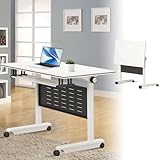 Klappbarer Konferenztisch mit leisen Rädern, ideal für Konferenzräume und Büroveranstaltungen, inklusive 8-teiligem Möbelset