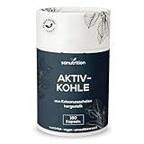 Aktivkohle | 180 Kapseln | aus Kokosnussschalen | 333 mg pro Kapsel | ohne Zusätze | Kapseln aufziehbar | geschmacksneutral | Reinsubstanzenprinzip | plastikfreie Verpackung