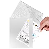 RAGO® Lieferscheintaschen selbstklebend 100 Stück DIN C5 für A5 I Transparente Versandtaschen für Lieferscheine und Rechnungen I Dokumenttaschen mit Haftkleber I Begleitpapiertaschen – 100 Stück