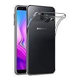 AICEK Samsung Galaxy J6 Plus Hülle, Transparent Silikon Schutzhülle für Samsung J6 Plus Case Clear Durchsichtige TPU Bumper Galaxy J6 Plus Handyhülle (6,0 Zoll)