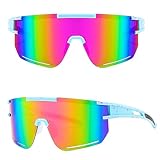 MUSELK Sport Sonnenbrille Herren Damen Fahrradbrille Sunglasses Polarisierte Sonnenbrille für Outdooraktivitäten MTB Rennrad Radfahren Biking Ski Sonnenbrille mit UV400