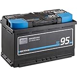 ECTIVE 80Ah 12V 800A AGM Starterbatterie - wartungsfrei Autobatterie für PKW 95Ah (C100)
